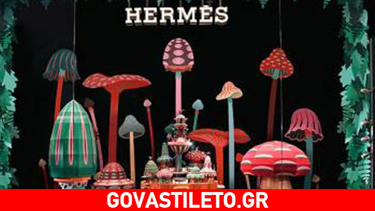 Η εντυπωσιακή βιτρίνα του νέου καταστήματος Hermès στο Ντουμπάι