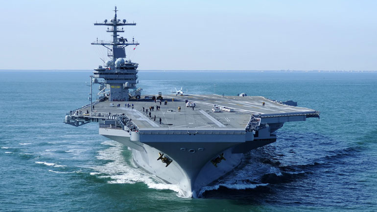 Στη Σούδα κατέπλευσε το αεροπλανοφόρο «George H.W. Bush» Στη Σούδα κατέπλευσε το αεροπλανοφόρο «George H.W. Bush»