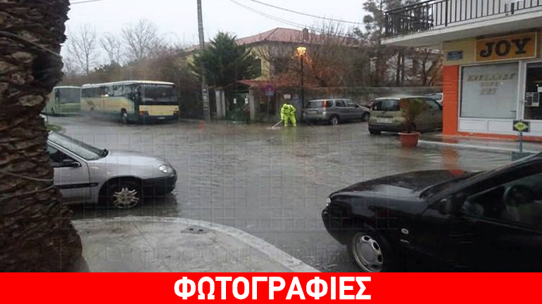 «Ποτάμια» οι δρόμοι της Μύρινας