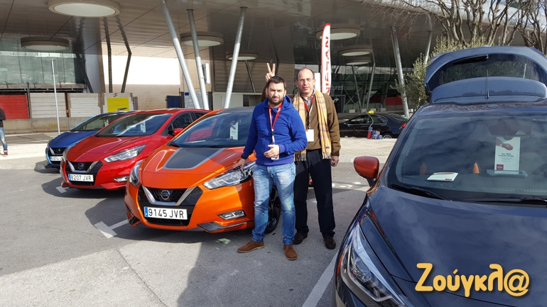 Αναμνηστική φωτογραφία με το Micra με τον γενικός διευθυντή της Nissan, Μάριο Μπαρκή!