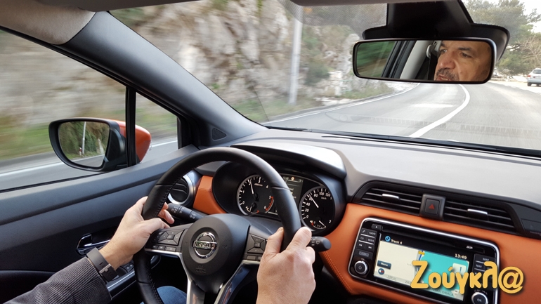 Ο Τάκης Θεοχαράκης παίρνει την πρώτη του οδηγική εμπειρία από το νέο Micra