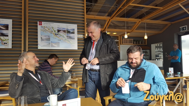 Από αριστερά: Τάκης Θεοχαράκης Βαγγέλης Πετράκης και Παντελής Πατέλος...