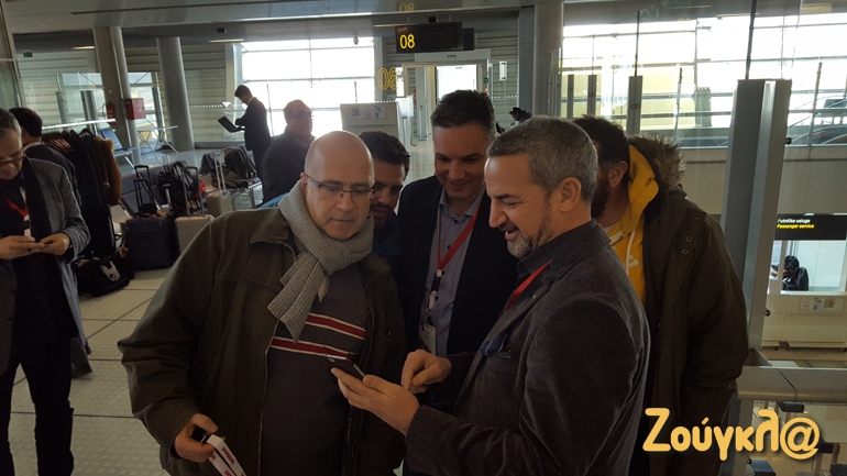 Επιστροφή στο αεροδρόμιο (για να επιστρέψουμε Ελλάδα) όπου καταφθάνει και δεύτερο γκρουπ με Έλληνες δημοσιογράφους...