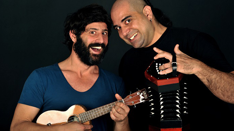 O Λευτέρης Ελευθερίου και ο Αλκιβιάδης Κωνσταντόπουλος και τον Φεβρουάριο στο Γυάλινο Μουσικό Θέατρο