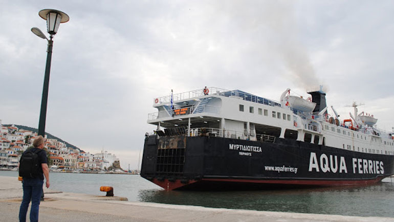 Από το «Μυρτιδιώτισσα» θα εκτελείται προσωρινά το δρομολόγιο Βόλος – Σποράδες