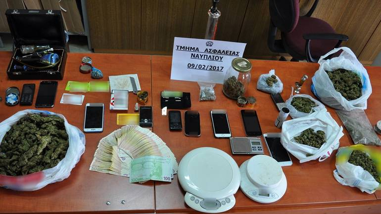 Ναύπλιο: Εξαρθρώθηκαν δύο σπείρες ναρκωτικών