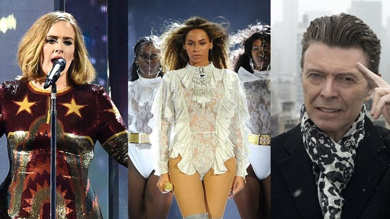 Ο Μπάουι κερδίζει τέσσερα Grammy μετά θάνατον, η Αντέλ προηγείται της Μπιγιονσέ με δύο βραβεία