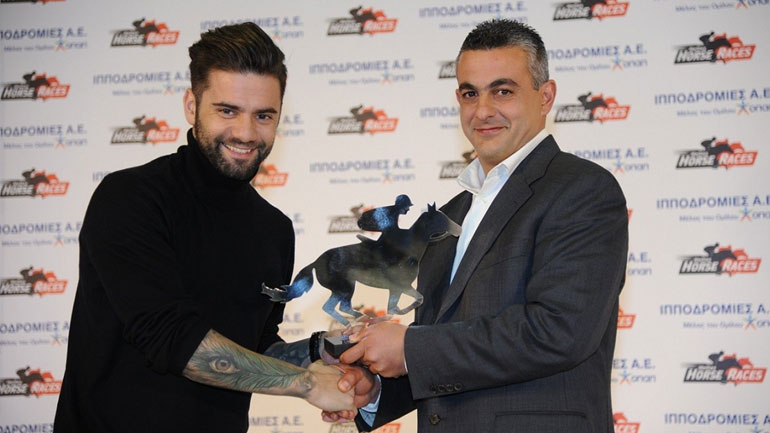 Ο Θοδωρής Μαραντίνης με τον προπονητή Χάρη Χαραλάμπους  