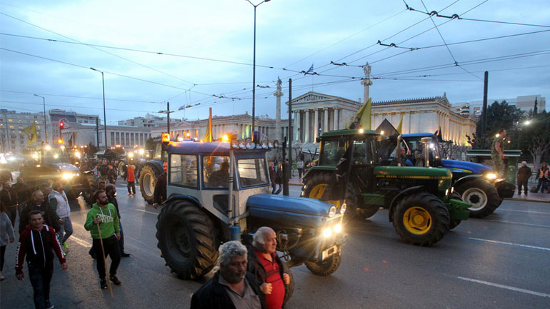 Πανελλαδικό αγροτικό συλλαλητήριο στην Αθήνα