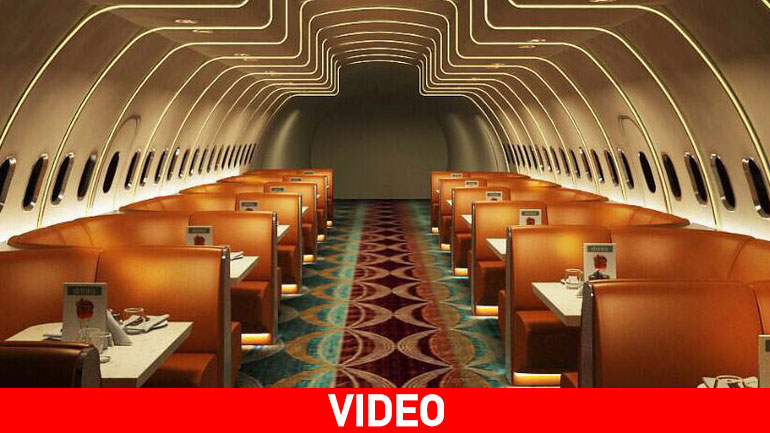 Airbus A320 μετετράπη σε πολυτελές ρεστοράν