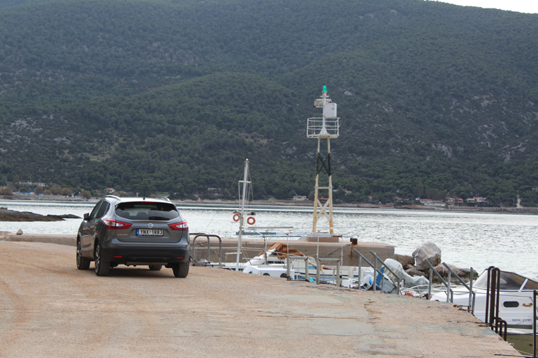 Το Nissan Qashqai στο λιμάνι του Πόρτο Γερμενό 