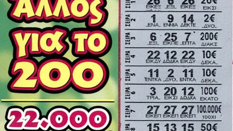 Tυχερή του ΣΚΡΑΤΣ σε χωριό στην Κω κέρδισε 100.000 ευρώ