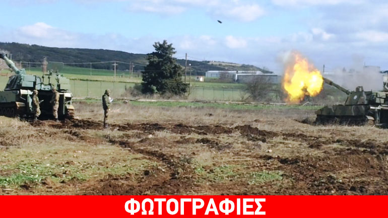 Επιχειρησιακή εκπαίδευση Σχολής Πυροβολικού στη Θήβα