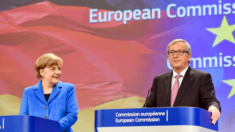 Συνάντηση Μέρκελ-Γιούνκερ: Επικρίσεις της Ευρωπαϊκής Επιτροπής για τα γερμανικά πλεονάσματα
