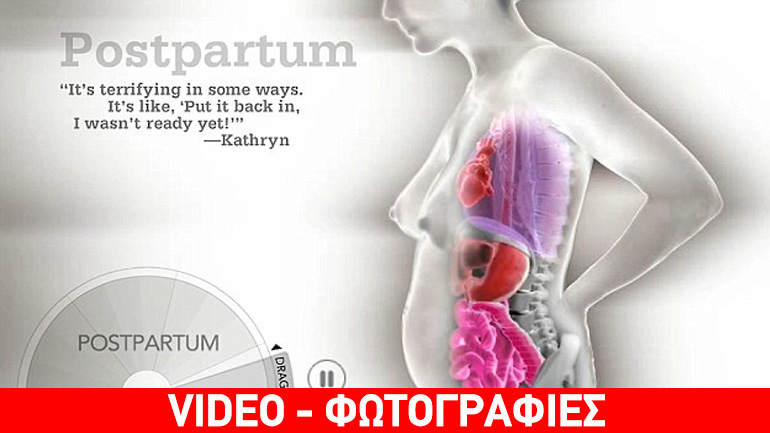 Εκπληκτικό διαδραστικό βίντεο αποκαλύπτει επιπτώσεις της εγκυμοσύνης στο γυναικείο σώμα