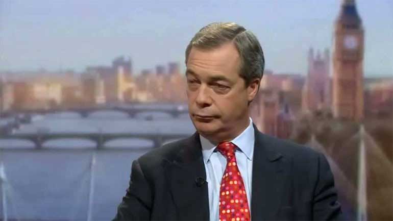 Φάρατζ: «Tο 2016 είναι η αρχή μιας μεγάλης παγκόσμιας επανάστασης που θα επεκταθεί και στον υπόλοιπο δυτικό κόσμο»