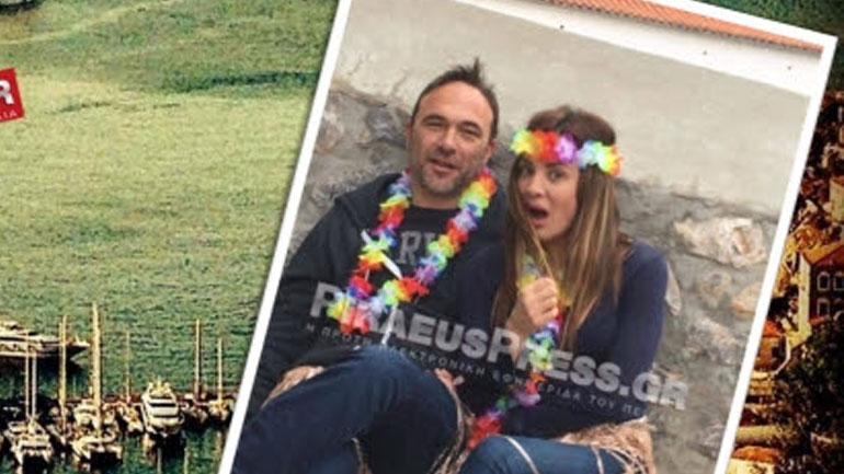 Πέτρος Κόκκαλης-Δήμητρα Ματσούκα… μασκαρεμένοι στην Ύδρα