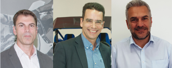 Από αριστερά: Γιώργος Λειβαδίτης, Θοδωρής Παπαδόπουλος και Γιάννης Σώκιαλης