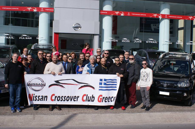 Τα μέλη του Nissan Crossover Club Greece