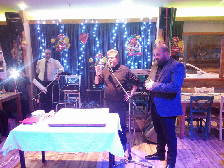 Βασίλης (αριστερά) και Θέμης Χαλκιάς...