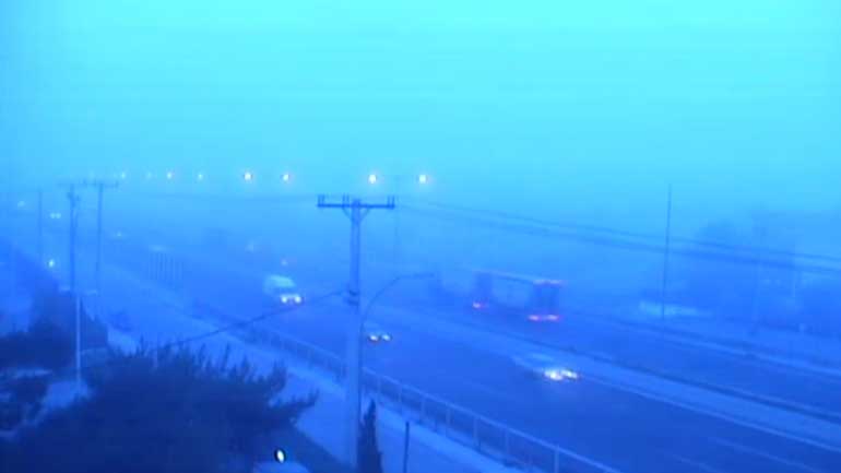 ΤΩΡΑ: Πυκνή ομίχλη στα βόρεια προάστια