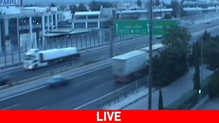 Live η κίνηση σε Εθνική Οδό και λεωφ. Κηφισίας