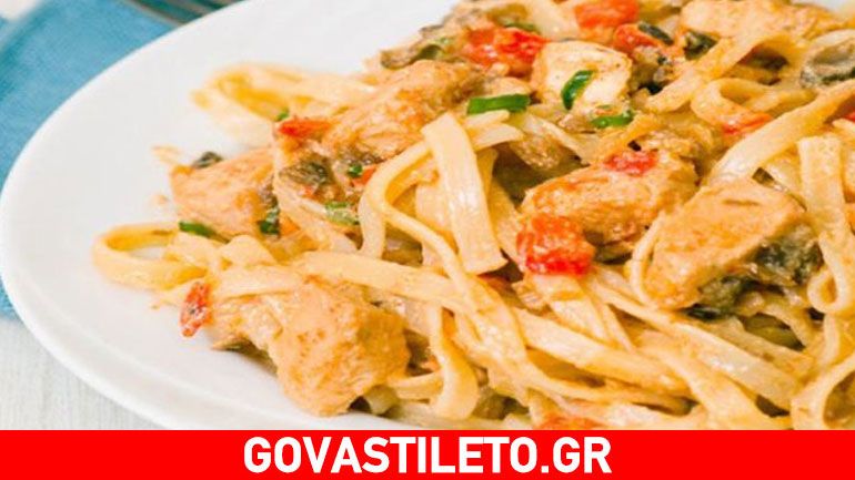 Παπαρδέλες με μανιτάρια και κοτόπουλο