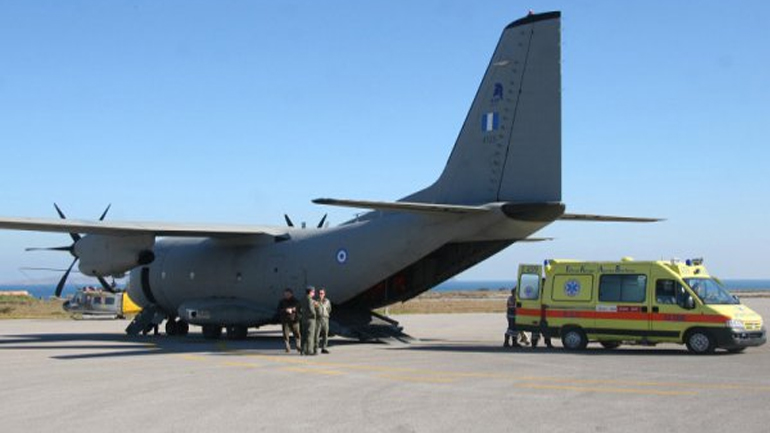 Μεταφορά μοσχευμάτων με αεροσκάφος της Πολεμικής Αεροπορίας