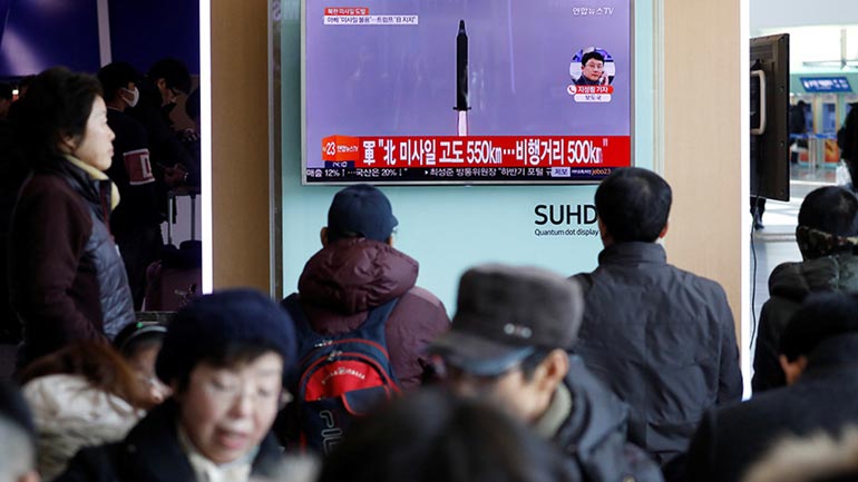 Εκτόξευση τεσσάρων πυραύλων από τη Βόρεια Κορέα