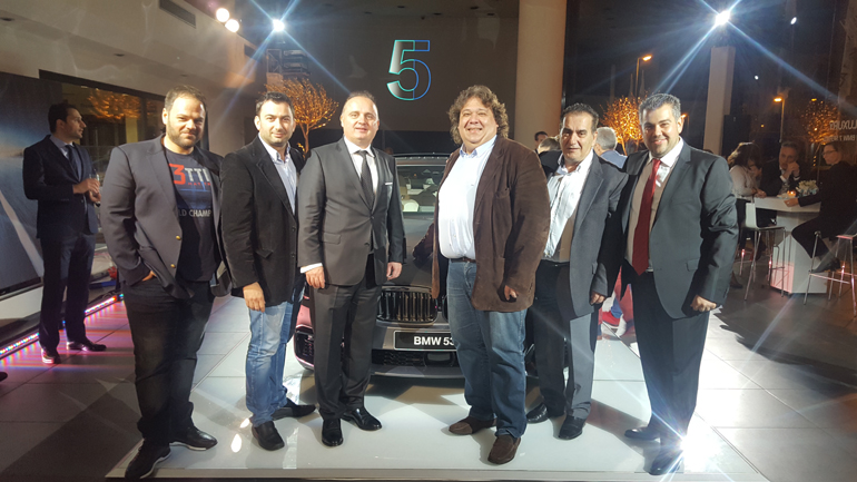 Από αριστερά: Τάκης Τρακουσέλλης, Βασίλης Σαρημπαλίδης, Karim Christian Haririan, Πάρις Ποντίκας, Άρης Γαλανόπουλος και Γιώργος Σπανός