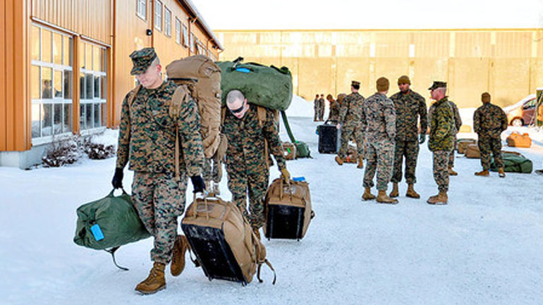 Από την άφιξη Αμερικάνων πεζοναυτών στη Νορβηγία
