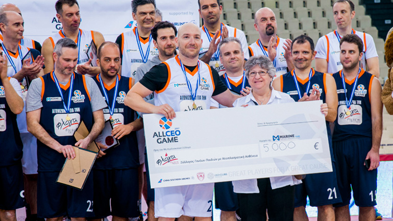 Συγκίνηση και ενθουσιασμός στον φιλανθρωπικό αγώνα μπάσκετ στελεχών της Marine Tours