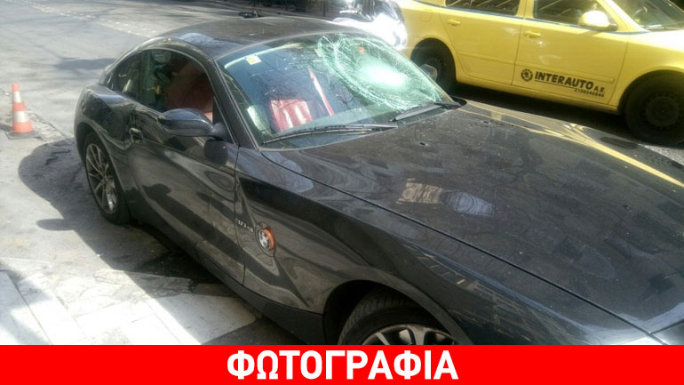 Έσπασαν το παρμπρίζ του αυτοκινήτου του Φαήλου Κρανιδιώτη στο κέντρο της Αθήνας
