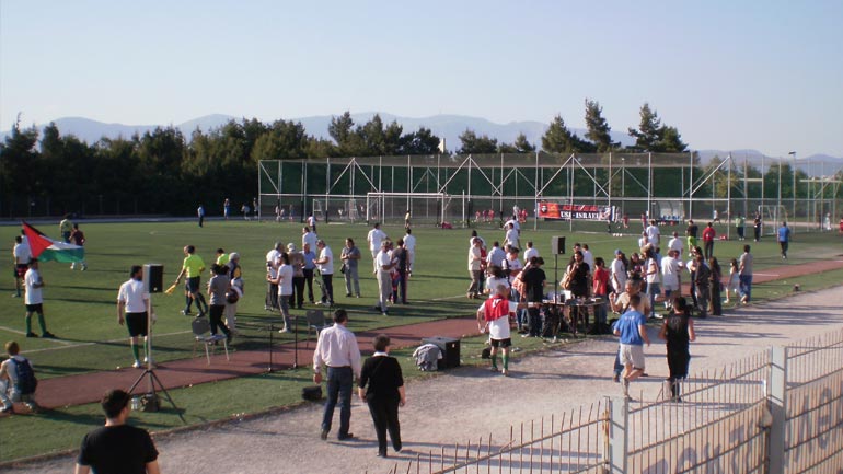 Φιλικός αγώνας μεταξύ προσφύγων και φοιτητών του ΑΠΘ