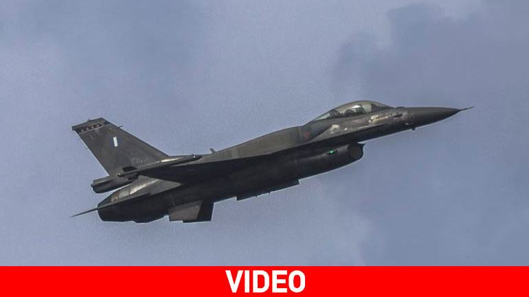 Ρόδος: Μοναδικό θέαμα από F-16 της Πολεμικής Αεροπορίας