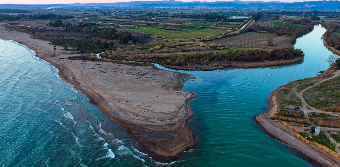 Οι εκβολές του Αλφειού ποταμού