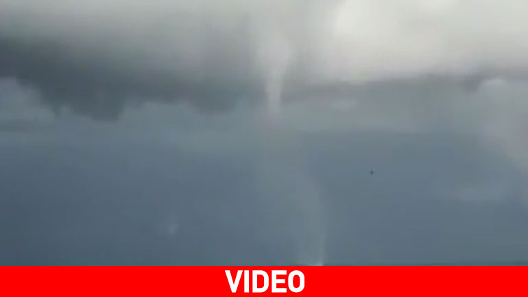 Υδροστρόβιλος στο Φαληράκι της Ρόδου