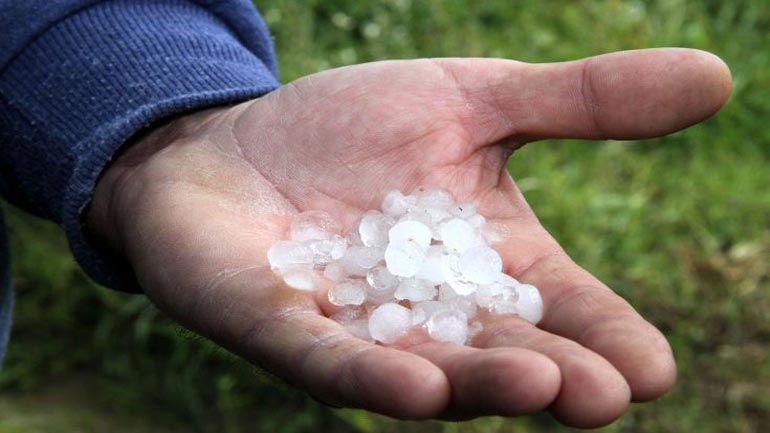 Έντονη χαλαζόπτωση στην Κέρκυρα