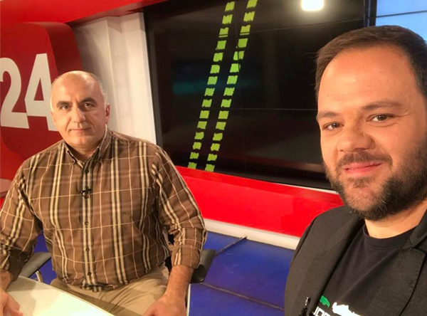 Τάκης Τρακουσέλλης (δεξιά) και Τάκης Πουρναράκης...