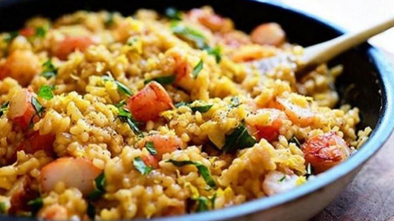 Νηστίσιμο ριζότο με θαλασσινά