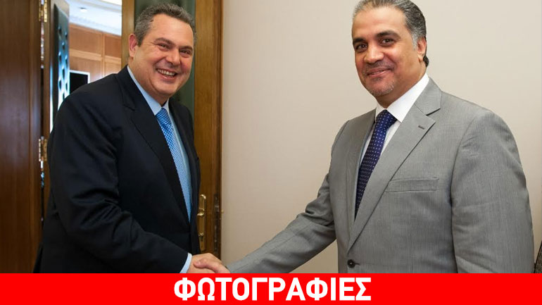 Συναντήσεις Καμμένου με τους Πρέσβεις του Κατάρ και του Ηνωμένου Βασιλείου