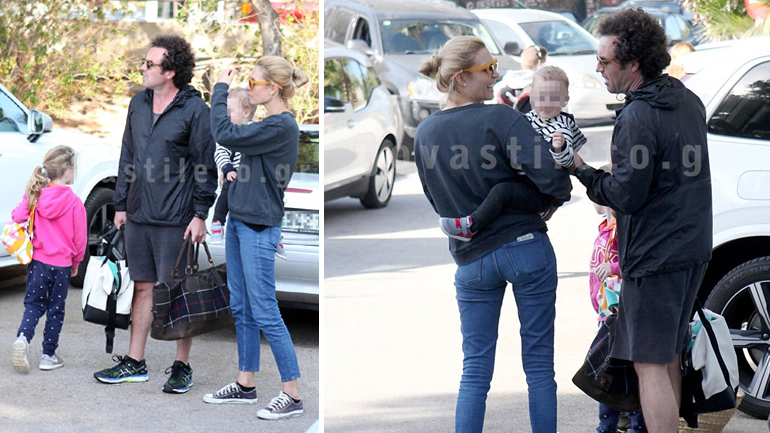 Βίκυ Καγιά & Ηλίας Κρασσάς: Βόλτα στη Βουλιαγμένη με τη μικρή Bianca