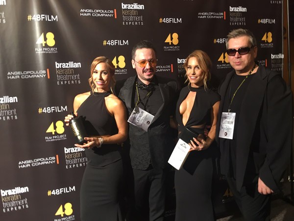 Ο Ιωάννης Αγγελόπουλος με τον Francesco Vitali πριν από τα βραβεία