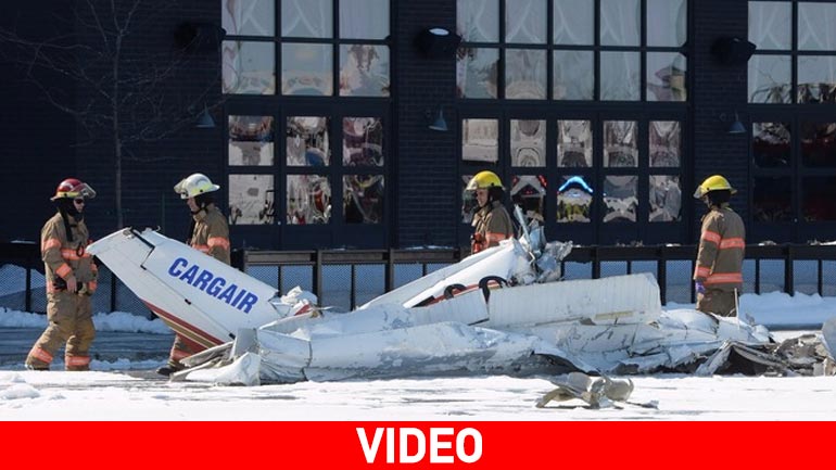 Καναδάς: Σύγκρουση δύο μικρών αεροπλάνων πάνω από εμπορικό κέντρο