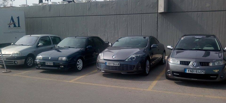 Αυτοκίνητα μελών του Greek Renault Club