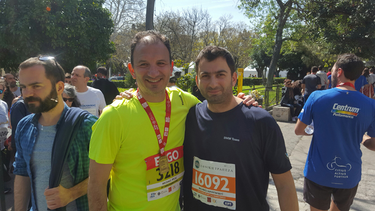 O Νικόλας Πρέζας μαζί με τον Βασίλη Σαρημπαλίδη