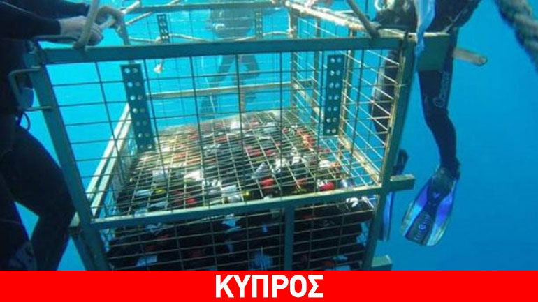 Ανασύρεται κρασί από τον βυθό της θάλασσας