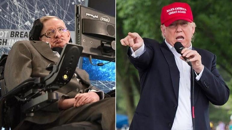 «Δεν νιώθω ευπρόσδεκτος στις ΗΠΑ του Τραμπ» δηλώνει ο Στίβεν Χόκινγκ