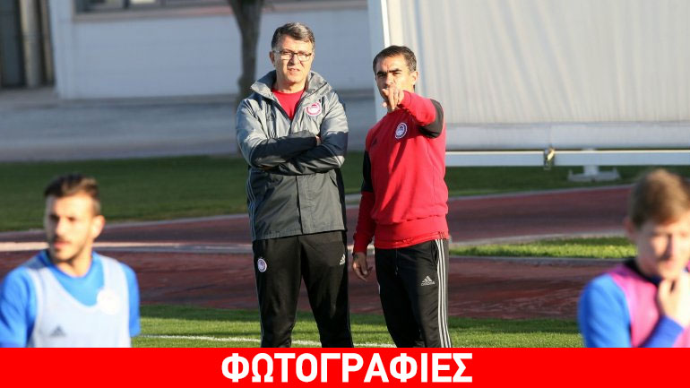 Η πρώτη προπόνηση του Λεμονή μετά την επιστροφή του στον Ολυμπιακό