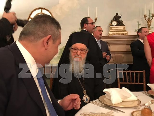 Ο κ. Καμμένος με τον Αρχιεπίσκοπο Δημήτριο